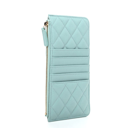 Chanel Caviar Quilted Classic iPhone Pouch Blue 3 of 8
