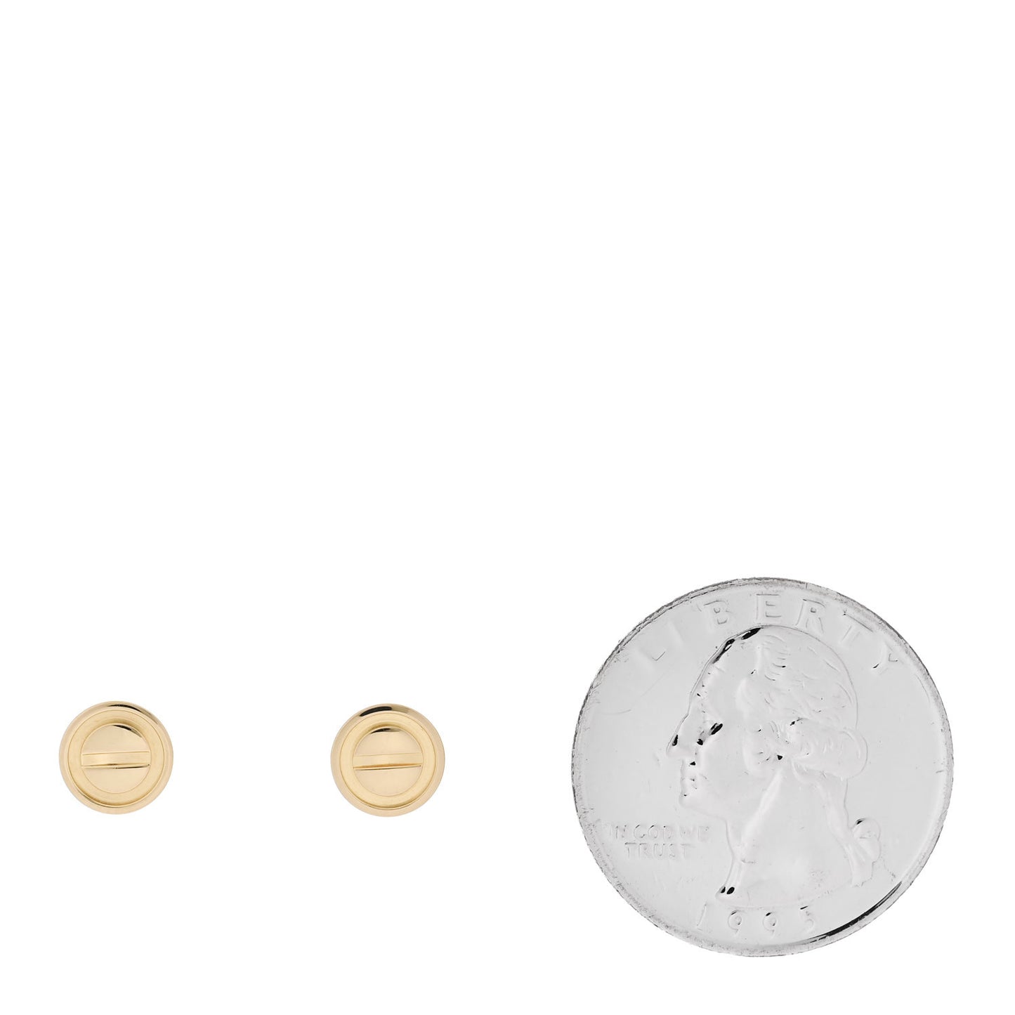 18K Yellow Gold LOVE Earrings