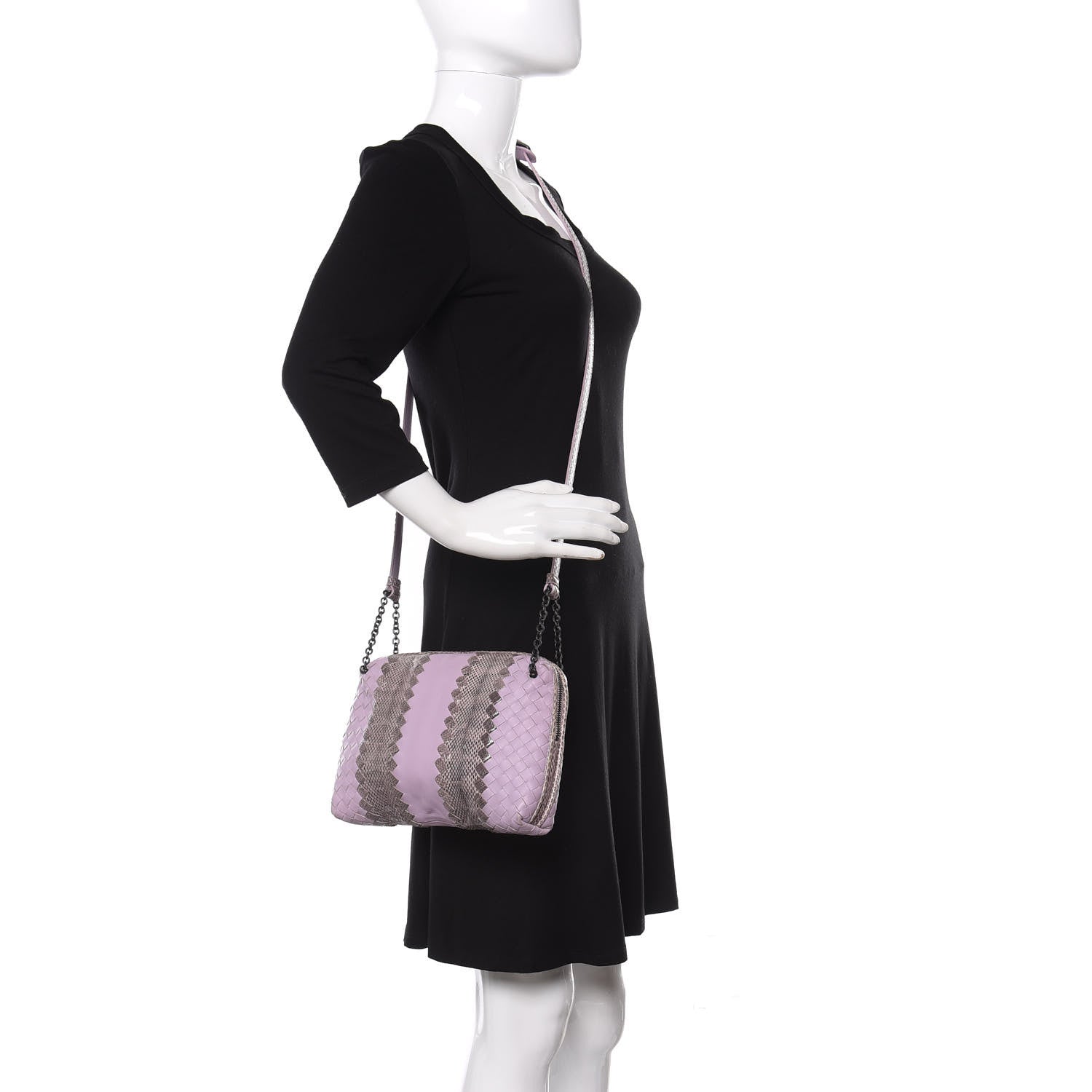 Bottega Veneta Nappa Intrecciato Ayers Crossbody Pillow Messenger Parme 2 of 12