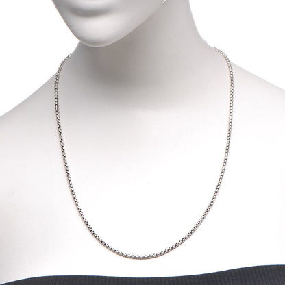 David Yurman Sterling Silver 2.7mm Small Box Chain Necklace 22" 2 of 5