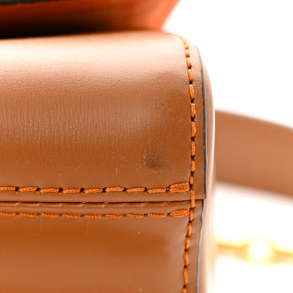 Louis Vuitton Calfskin Catogram Twist Shoulder Bag MM Marron 12 of 12