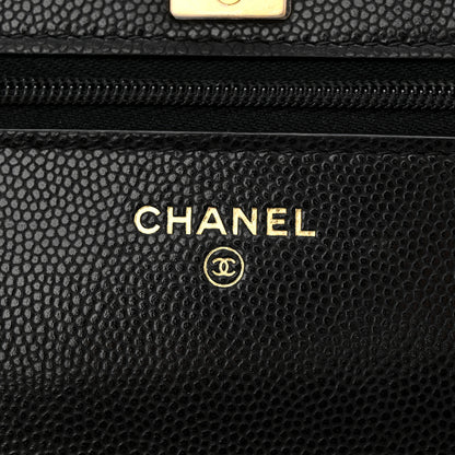 Chanel Caviar Quilted Twist Your Buttons Wallet On Chain WOC Black 6 of 13