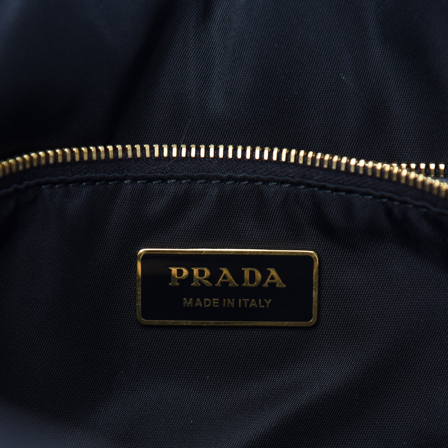 Prada Tessuto Nylon Chain Shoulder Bag Black 6 of 9