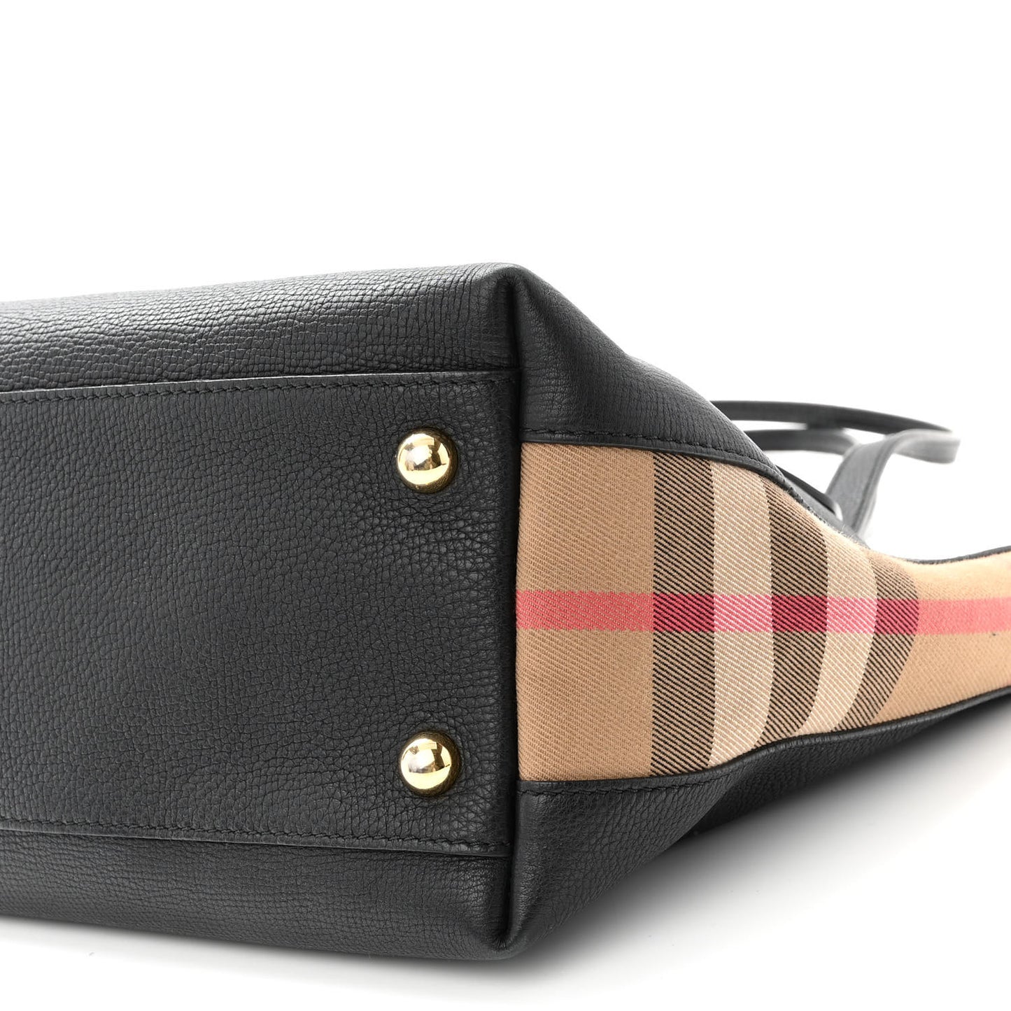 Derby Calfskin House Check Medium Welburn Tote Black