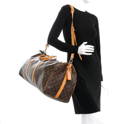 Louis Vuitton Monogram Keepall Bandouliere 55 12 of 42