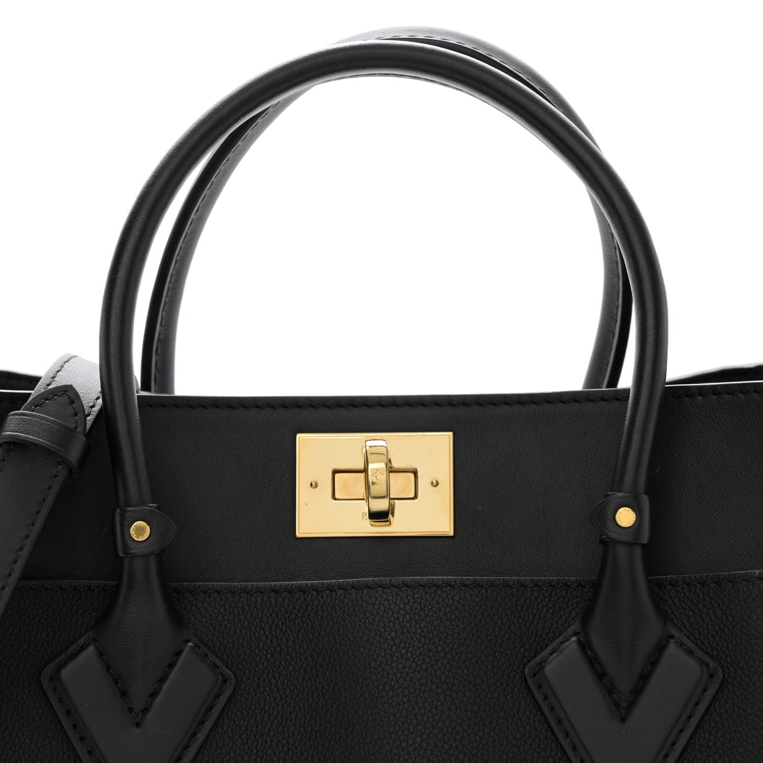 Louis Vuitton Calfskin Monogram Tufting On My Side Black 7 of 9