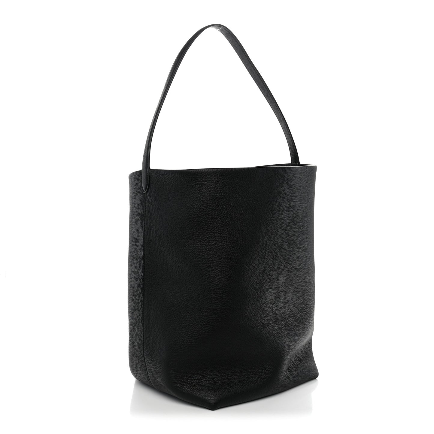 Grained Calfskin Large N/S Park Tote Black