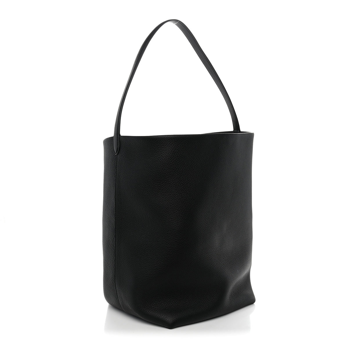The Row Grained Calfskin Large N/S Park Tote Black 3 of 10