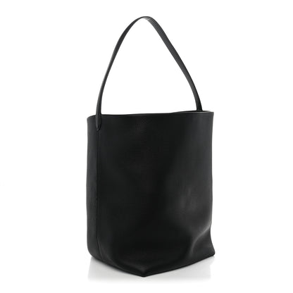 The Row Grained Calfskin Large N/S Park Tote Black 3 of 10