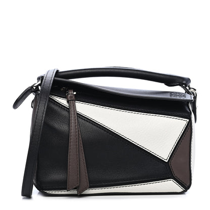 Loewe Calfskin Mini Puzzle Bag Black Taupe 1 of 9