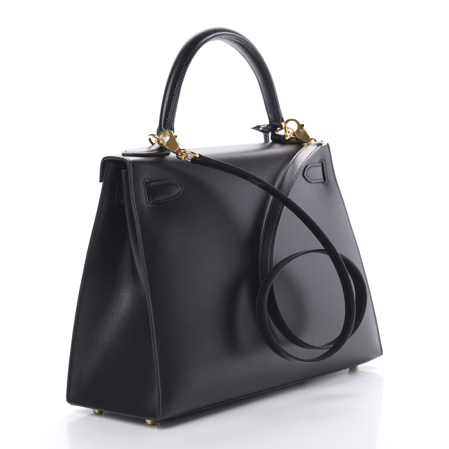 Hermes Tadelakt Kelly Sellier 28 Black 3 of 11