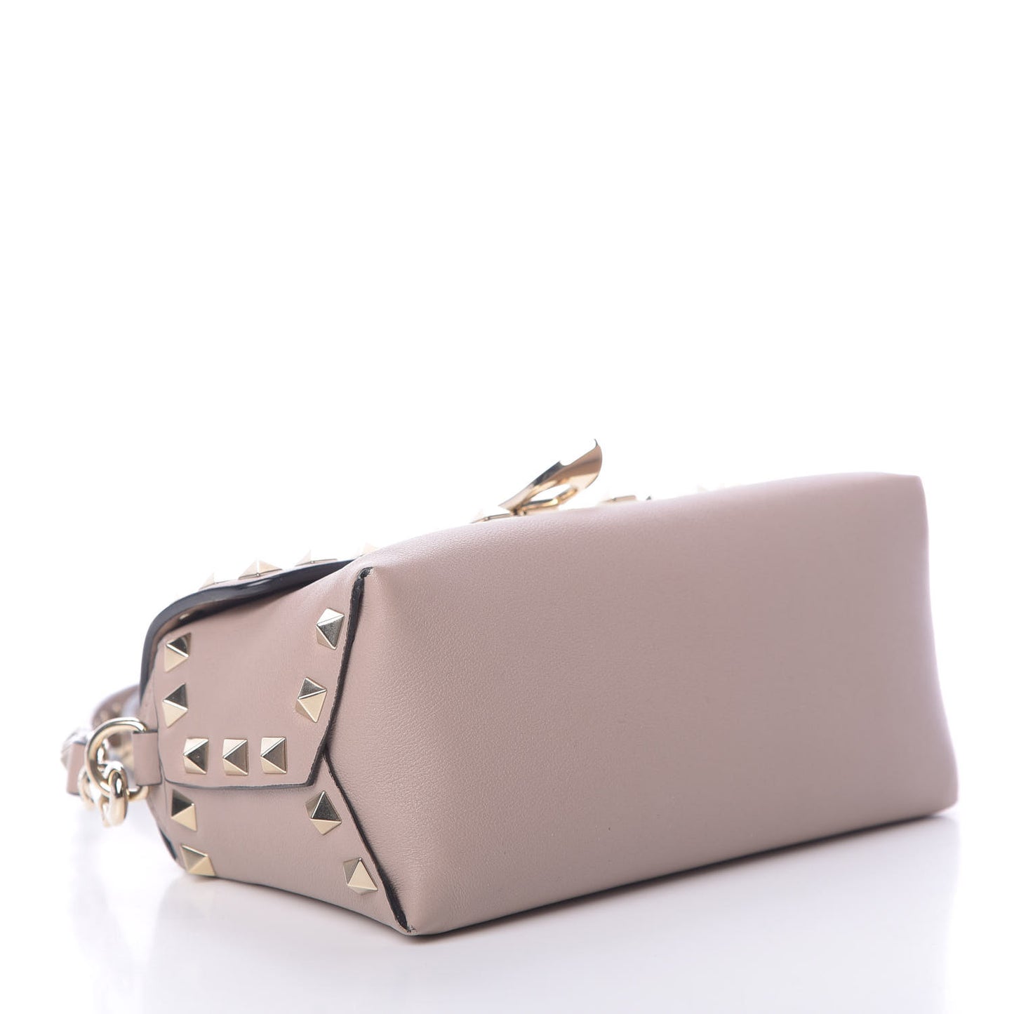 Vitello Mini Rockstud Crossbody Bag Poudre