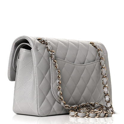 Chanel Caviar Quilted Small Double Flap Grey 3 of 10