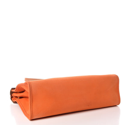 Hermes Vache Hunter Toile Herbag Zip 31 PM Orange 5 of 15
