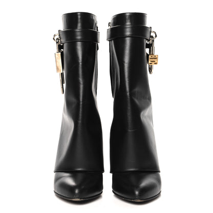 Givenchy Calfskin Shark Lock Ankle Boots 36 Black 3 of 8