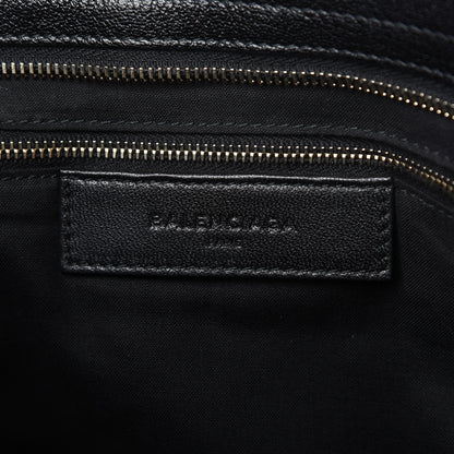 Balenciaga Chevre Silver Metallic Edge Hardware City Black 8 of 9