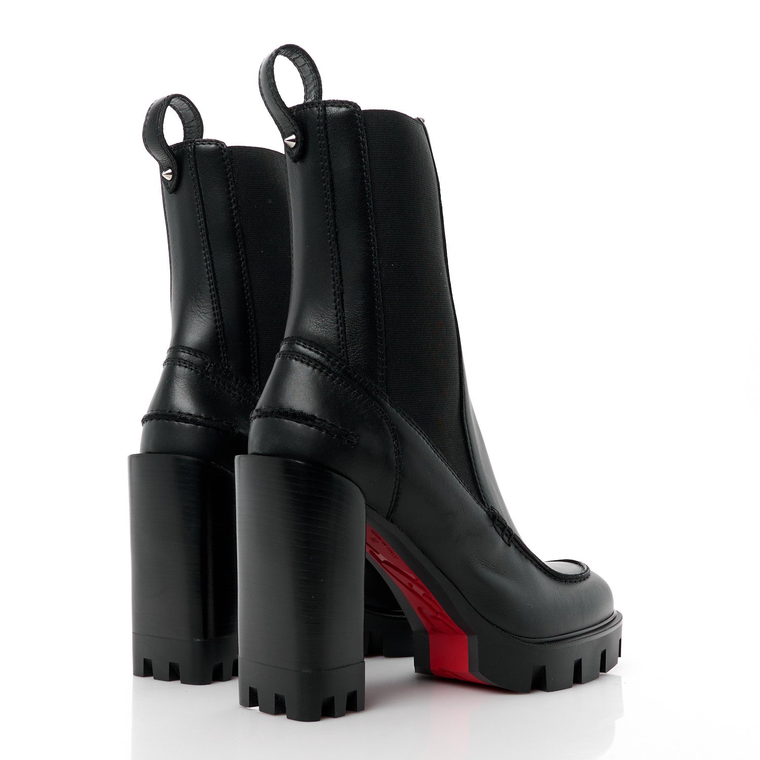 Christian Louboutin Calfskin Glory 100 Booty 38 Black 4 of 8