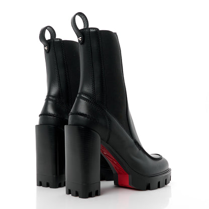 Christian Louboutin Calfskin Glory 100 Booty 38 Black 4 of 8