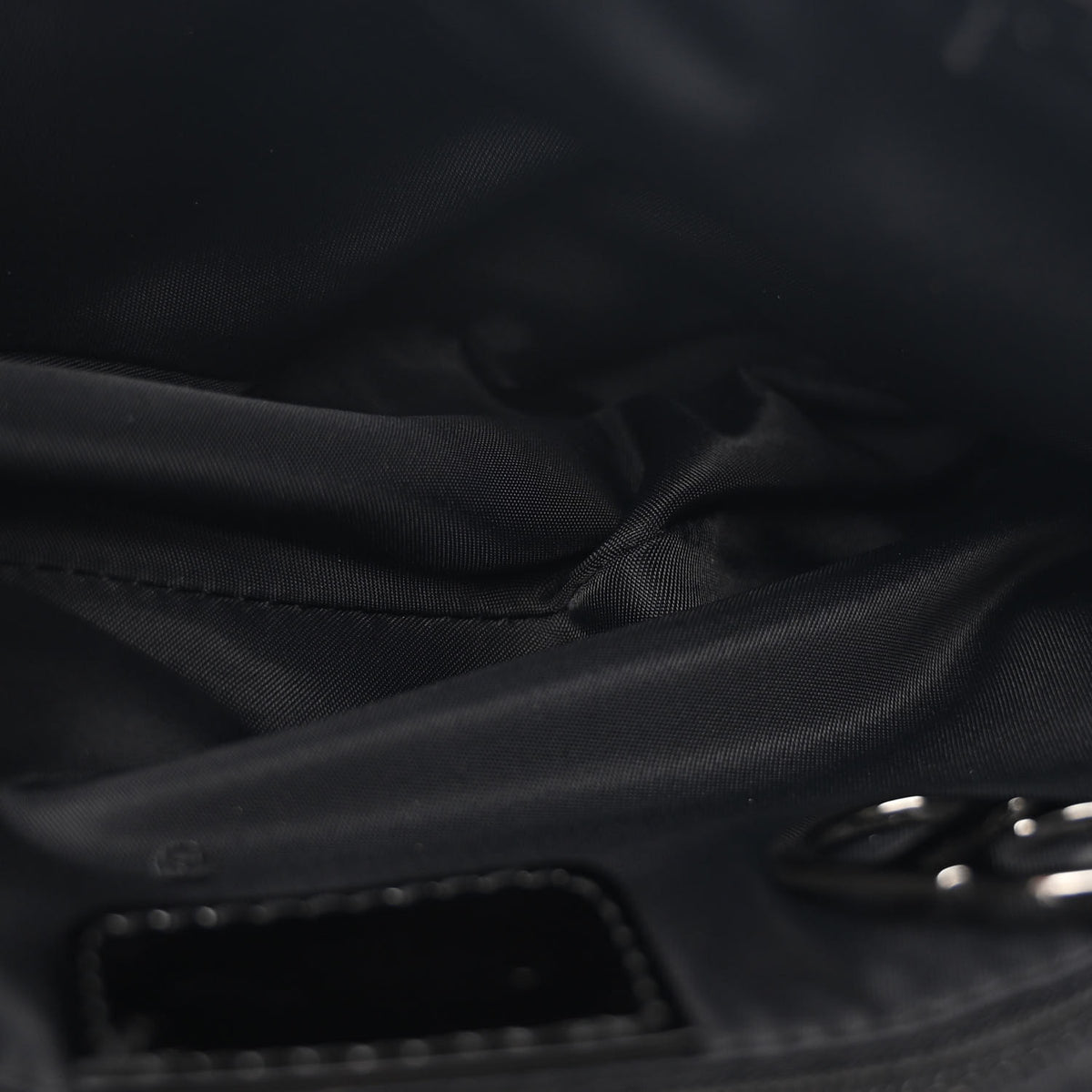 Nylon Saddle Bag Black