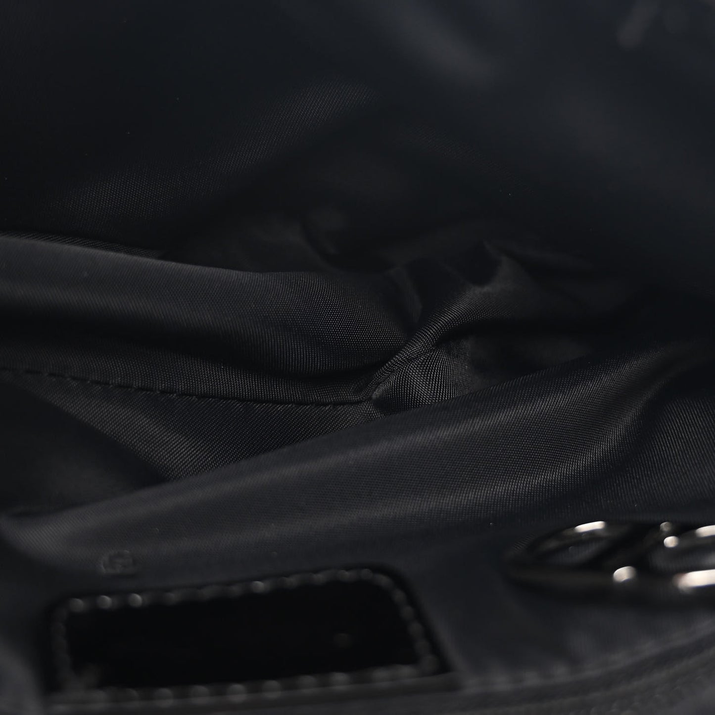 Nylon Saddle Bag Black