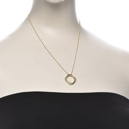 David Yurman 18K Yellow Gold Infinity Pendant Necklace 2 of 7