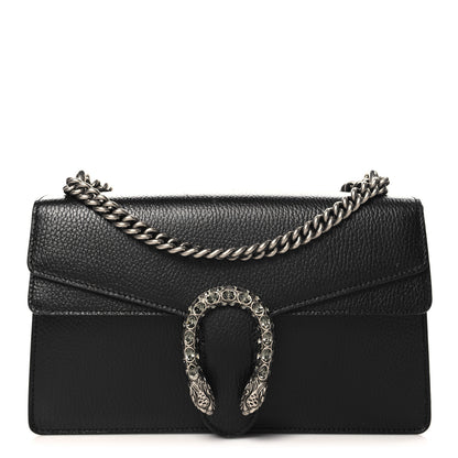 Gucci Pebbled Calfskin Small Dionysus Shoulder Bag Black 1 of 12