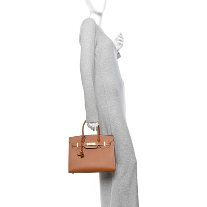 Hermes Epsom Birkin Sellier 30 Gold 2 of 11
