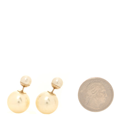 Christian Dior Pearl Mise En Dior Tribal Earrings Gold 2 of 5