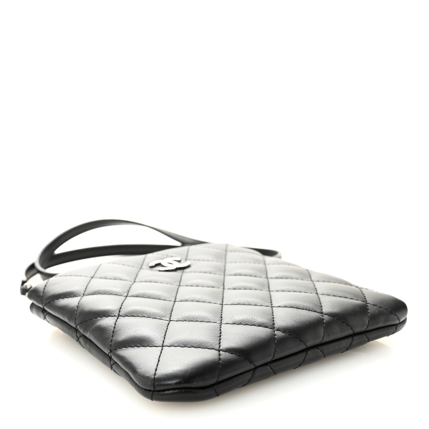 Lambskin Quilted Crossbody Bag Black
