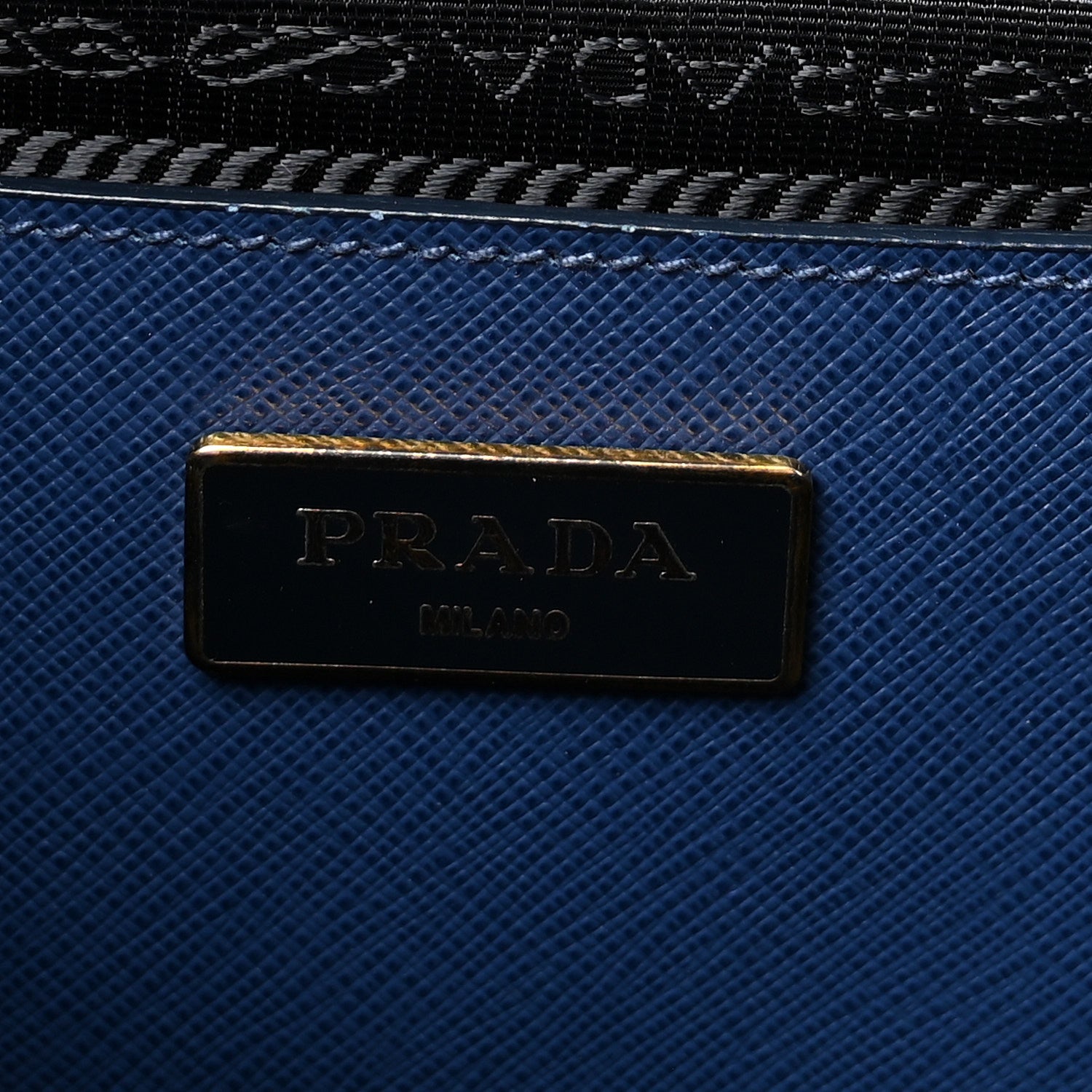 Prada Saffiano Lux Medium Promenade Tote Bluette 6 of 9