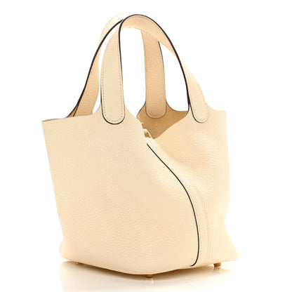 Hermes Taurillon Clemence Picotin Lock 18 PM Nata 5 of 31