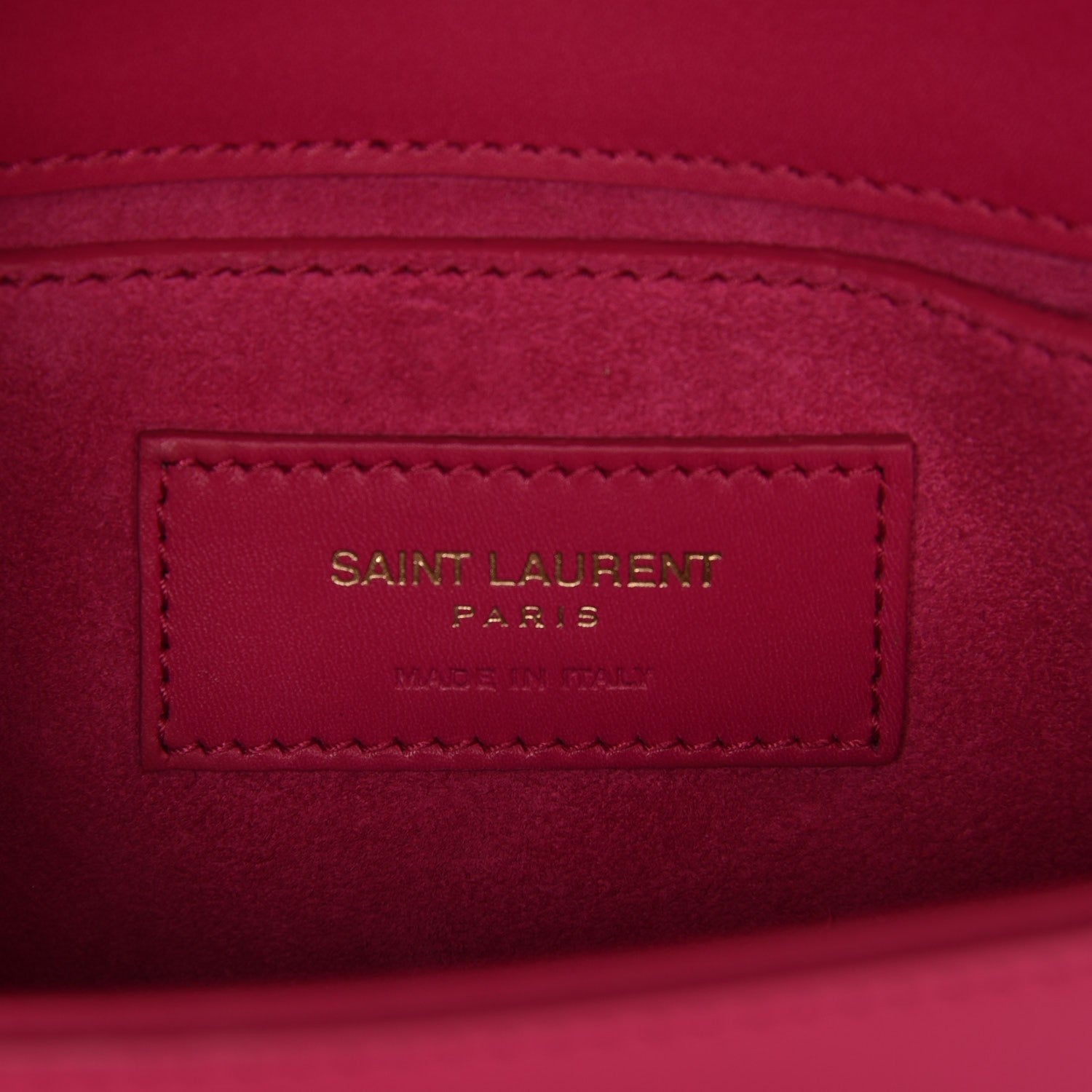 Saint Laurent Calfskin Medium Classic Monogram Universite Bag Fuchsia 6 of 6
