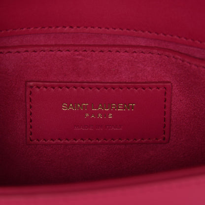 Saint Laurent Calfskin Medium Classic Monogram Universite Bag Fuchsia 6 of 6
