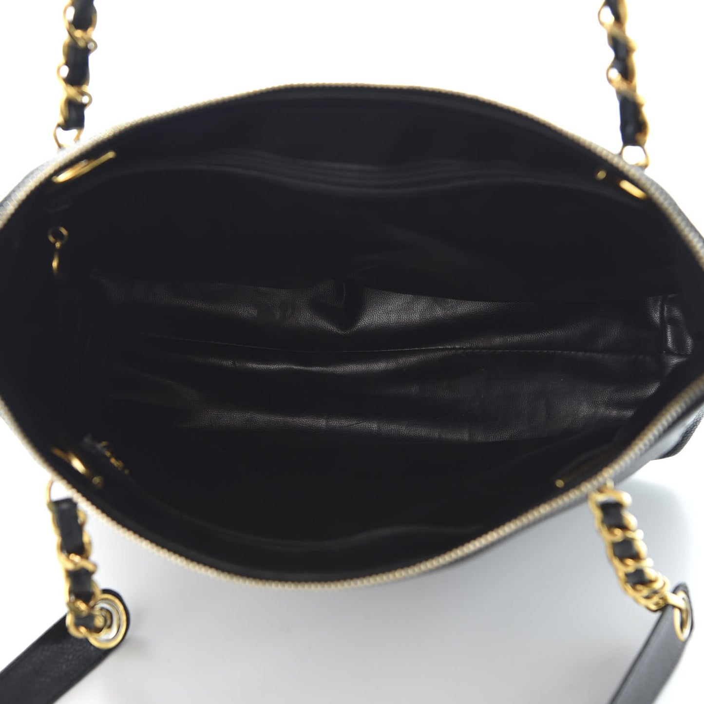 Caviar Flap Shoulder Bag Black