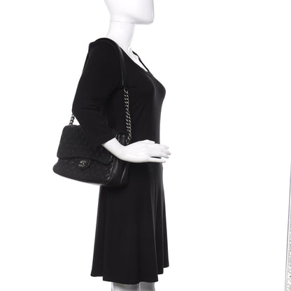 Chanel Caviar Quilted Medium Rock In Rome Single Flap Black 2 of 12
