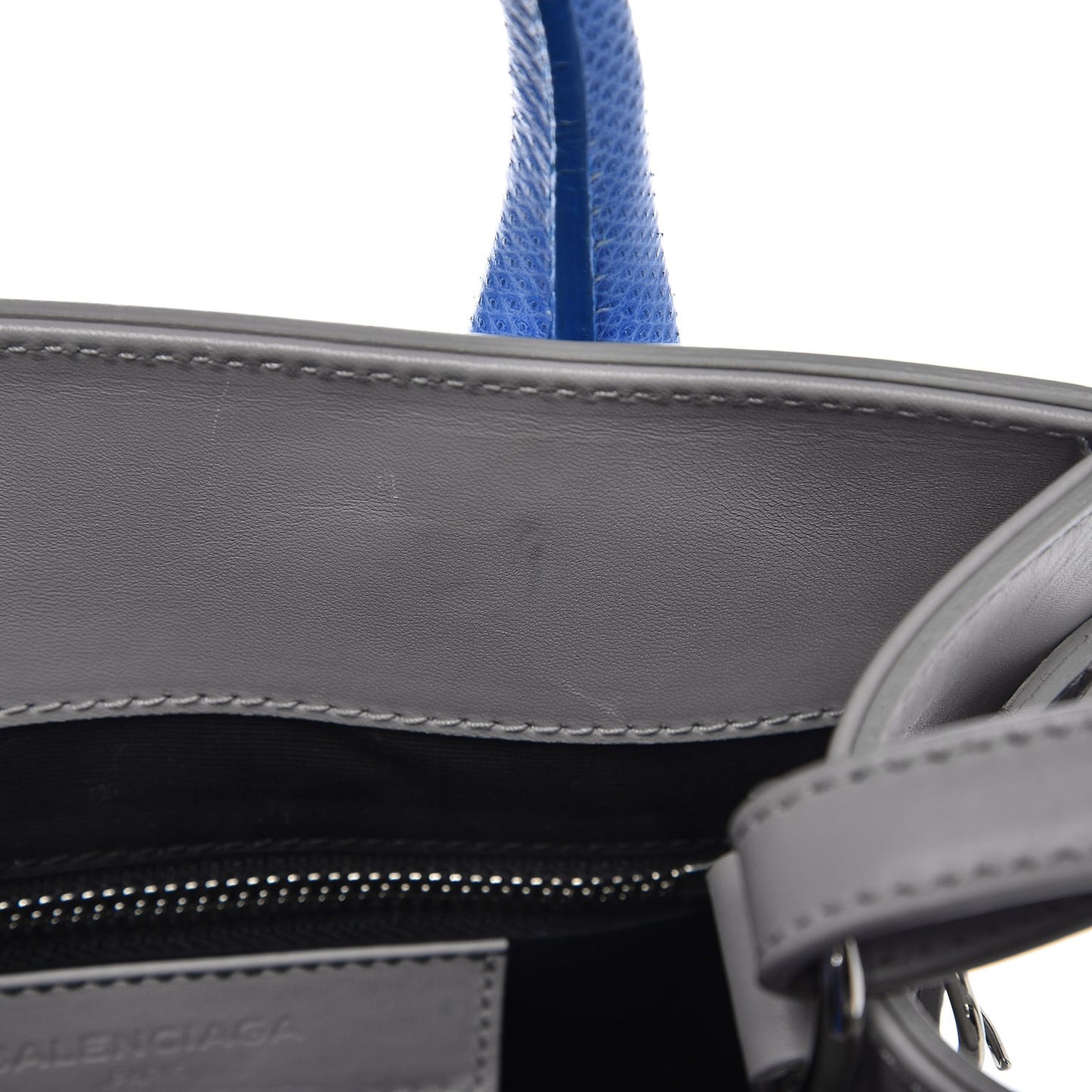 Smooth Calfskin Acrochord Mini All Afternoon Gris Cyan