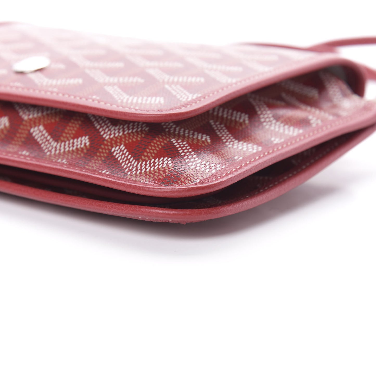 Goyardine Plumet Wallet Clutch Red