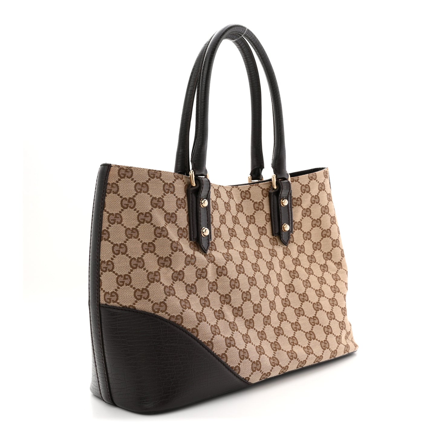 Monogram Medium Hasler Tote Dark Brown