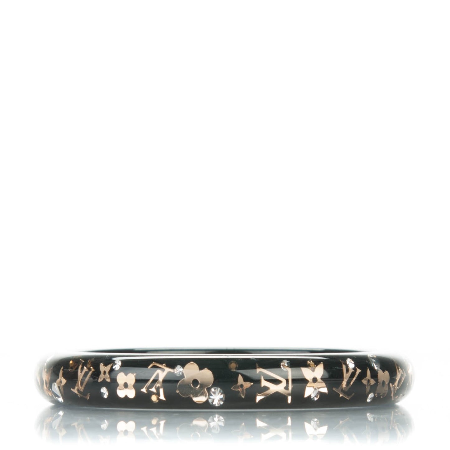 Resin Swarovski Small Inclusion Bracelet PM Black