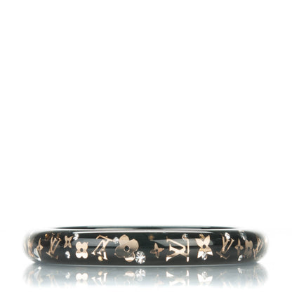 Louis Vuitton Resin Swarovski Small Inclusion Bracelet PM Black 1 of 4