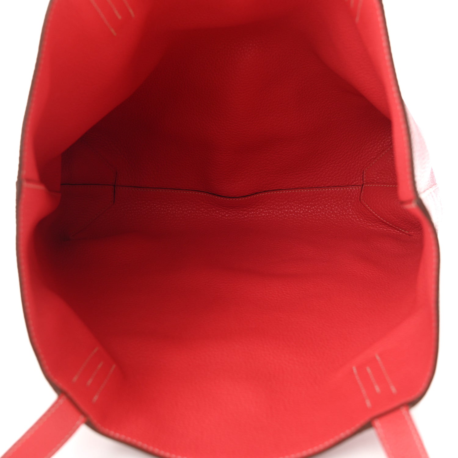 Hermes Taurillon Clemence Double Sens 36 Reversible Tote Rubis Bougainvillea 12 of 16