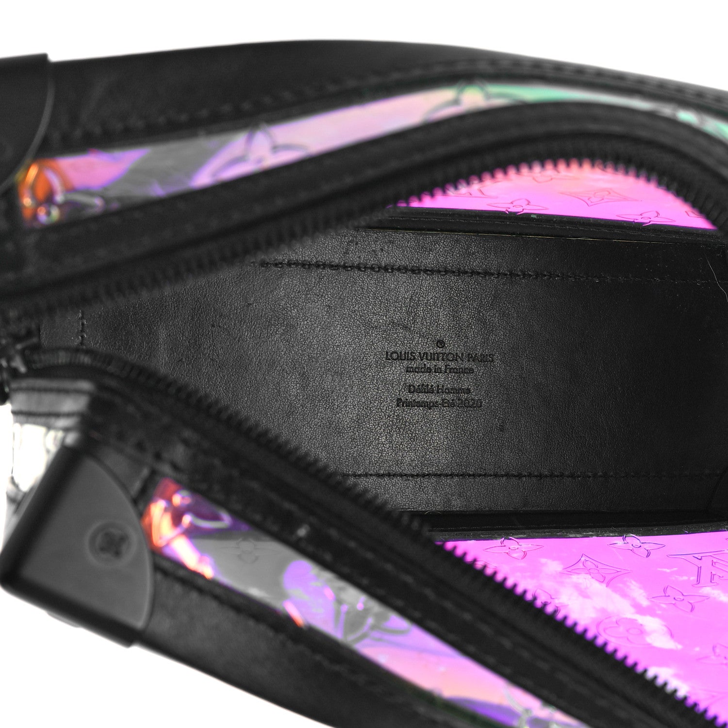 Louis Vuitton Calfskin PVC Monogram Solar Ray Soft Trunk Iridescent Prism Black 5 of 11