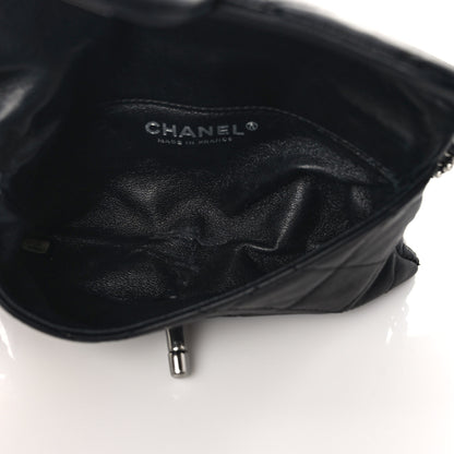 Chanel Lambskin Quilted Mini Mineral Nights Flap Crossbody Bag Black 4 of 8