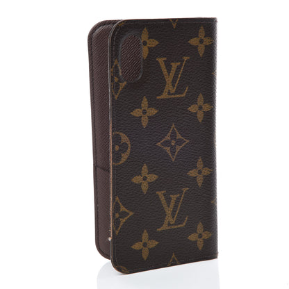 Louis Vuitton Monogram iPhone X Folio Case 3 of 9