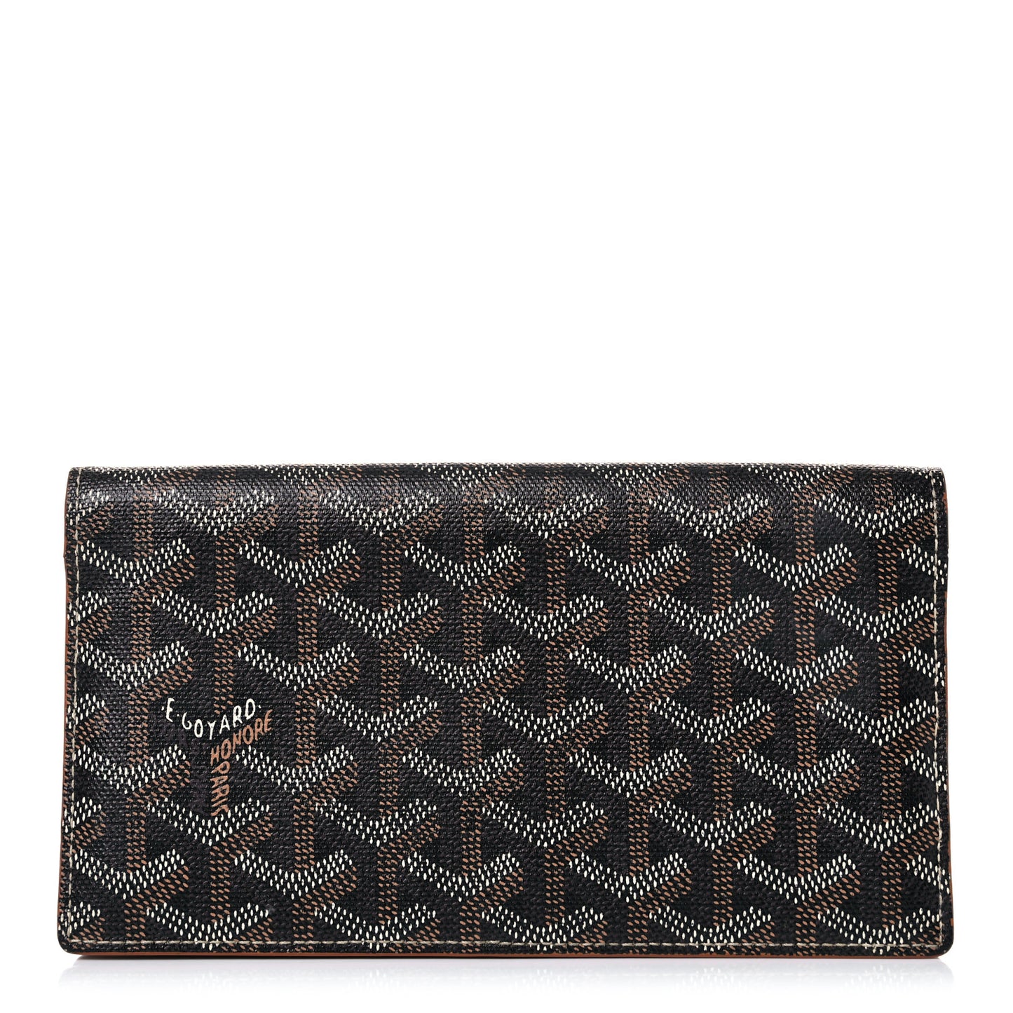 Goyardine Richelieu Wallet Black Gold