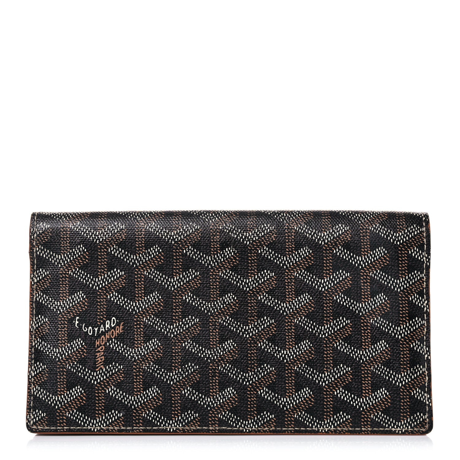 Goyard Goyardine Richelieu Wallet Black Gold 1 of 13