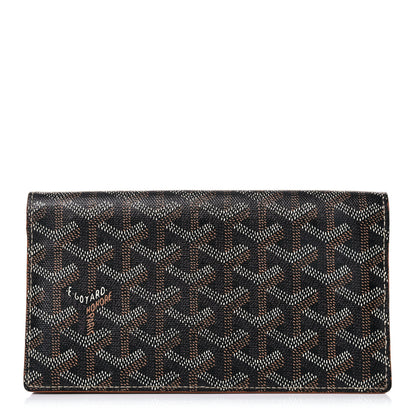 Goyard Goyardine Richelieu Wallet Black Gold 1 of 13
