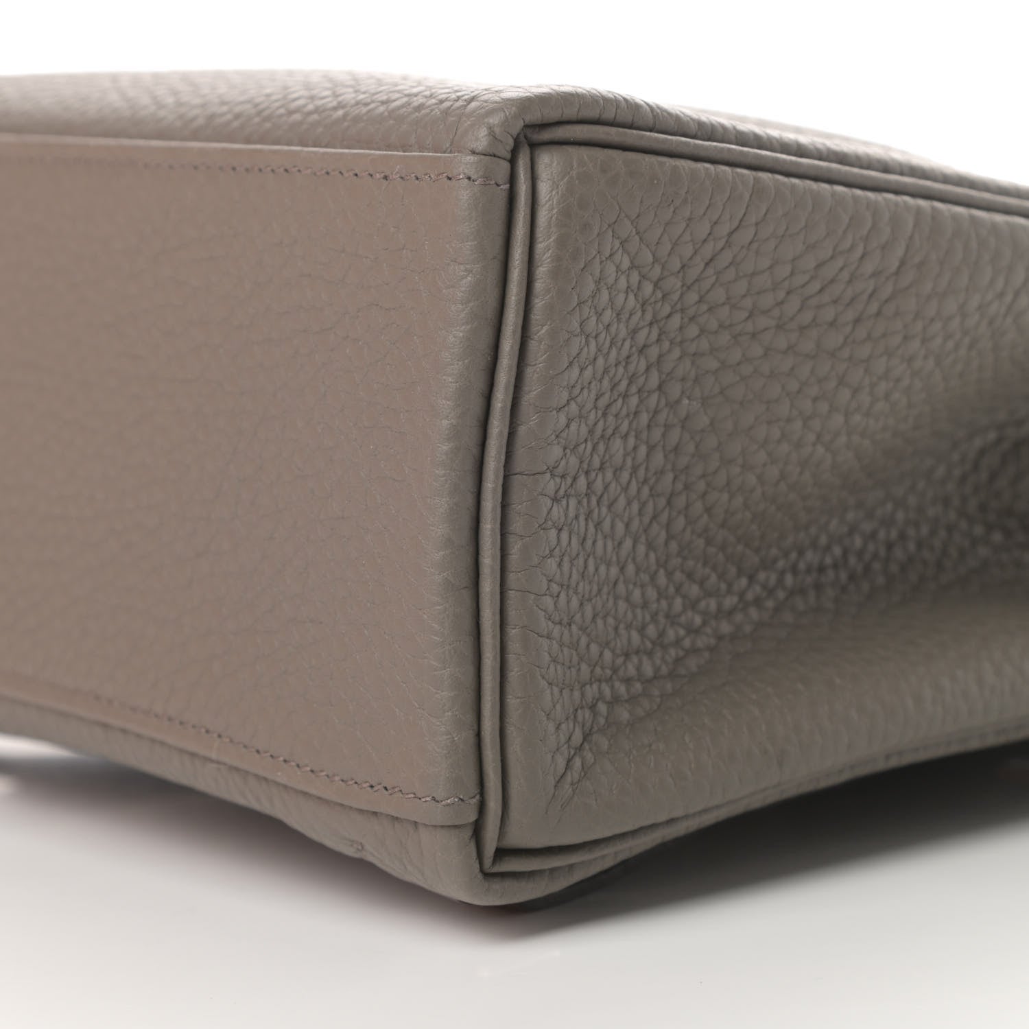 Hermes Taurillon Clemence Kelly Ado Backpack Etain 9 of 10