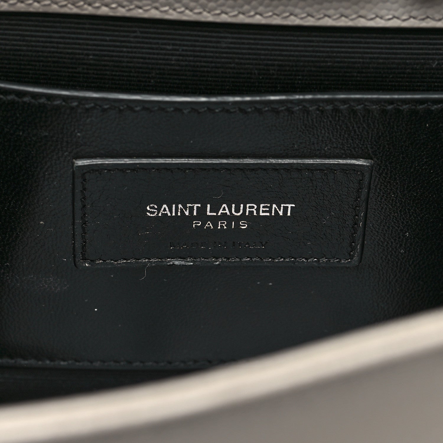 Saint Laurent Grain De Poudre Medium Classic Monogram Kate Satchel Souris 6 of 14