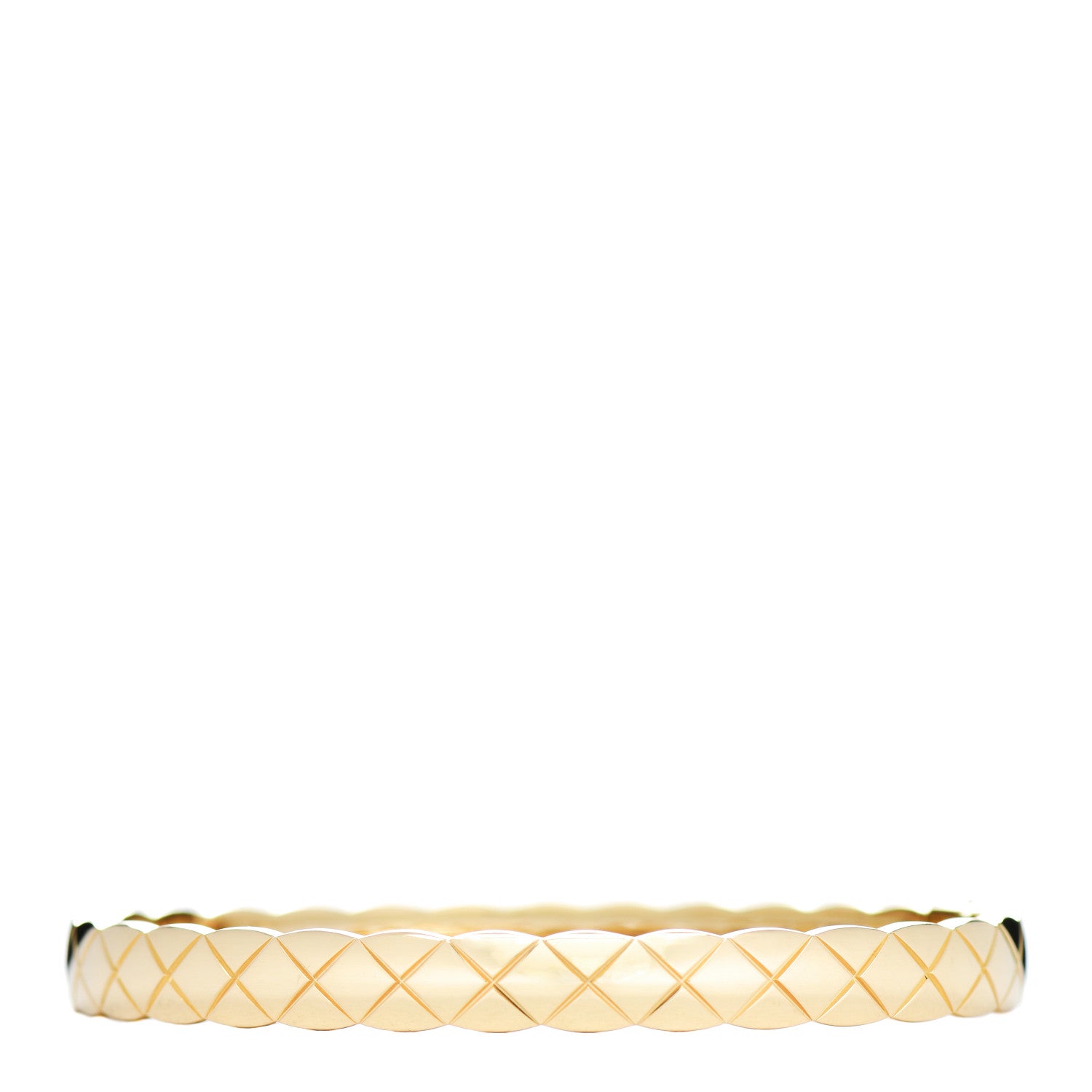 Chanel 18K Yellow Gold Coco Crush Bangle Bracelet L 1 of 5